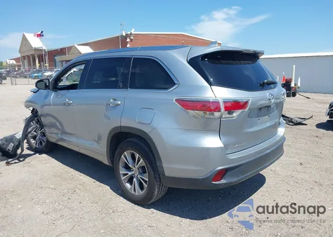 2015 Toyota Highlander Xle z USA, uszkodzony, nr VIN 5TDKKRFH8FS045181